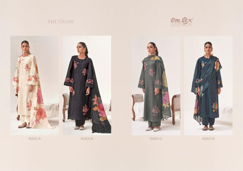 Omtex phulwari surat dress material wholesaler